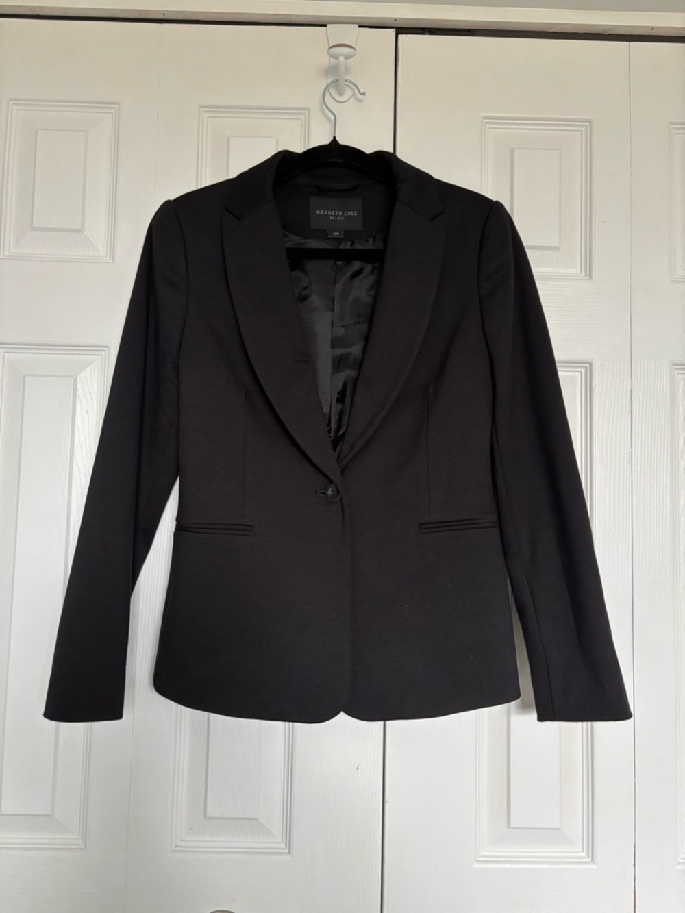 Kenneth Cole Black Single-Button Women's Blazer
